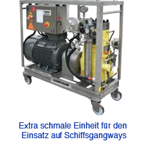 Extra schmale Einheit für den Einsatz auf Schiffsgangways