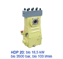 HDP 20: bis 18,5 kWbis 3500 bar, bis 103 l/min