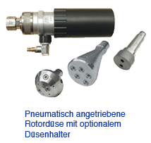 Pneumatische Rotordüse
