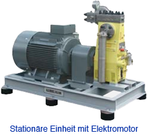 Stationäre Einheit mit Elektromotor