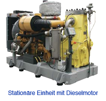 Stationäre Einheit mit Dieselmotor